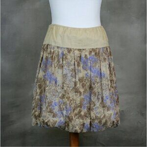 DKNY 100% cotton floral bubble mini skirt S